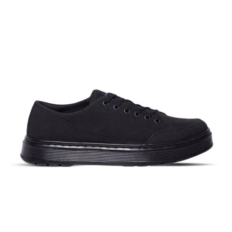 Dr Martens Brookline Canvas Casual Shoes Black Canvas