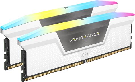 Corsair Vengeance RGB CMH64GX5M2B6000Z30W module de memorie 64 Giga Bites 2 x 32 Giga Bites DDR5 ...