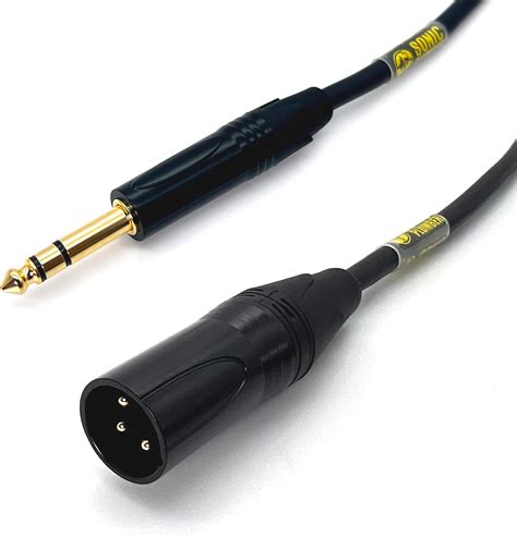 HAWK PROAUDIO SXSG005 Monitor Gold Series 6.35mm TRS Male to XLR Male ...