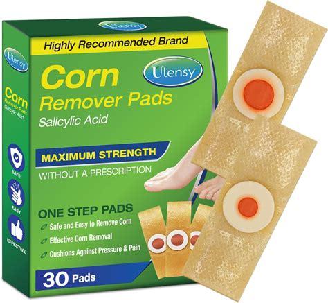 Amazon.com: Corn Remover Pads for Feet Toes: 30 Pack 40% Salicylic Acid ...