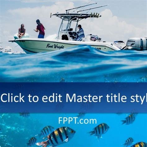 Professional Fishing PowerPoint Template Design