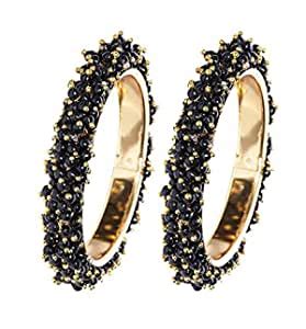 Buy YouBella Jewellery Bangles for Women Stylish Traditional Pearl Gold ...