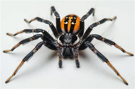 Black Spider With Orange