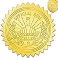 Pack of 150 Certificate Seals, Gold Foil Embossed Official Seal of ...