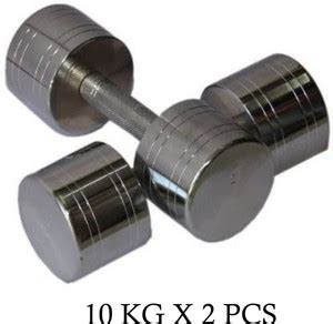 HACKERX 2 x 10kg Steel Dumbbell Fixed Weight Dumbbell - Buy HACKERX 2 x ...