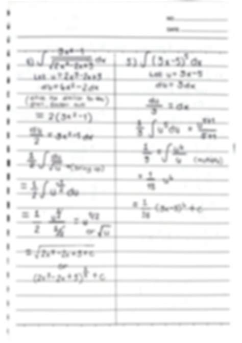 Integrate Using U Substitution 的图像结果