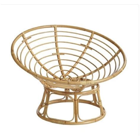 Pier 1 Imports Papasan Chair – Wood Frame & Cushion - AptDeco