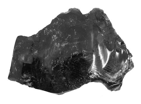 Obsidian Igneous Rock OBSIDIAN WITH PUMICE [RHYOLITE], TARAWERA