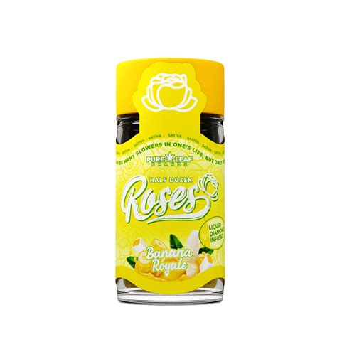 BANANA ROYALE Roses 6 Pack Sativa | Liquid Diamond Infused|3.6G(.6g ea) - Roses