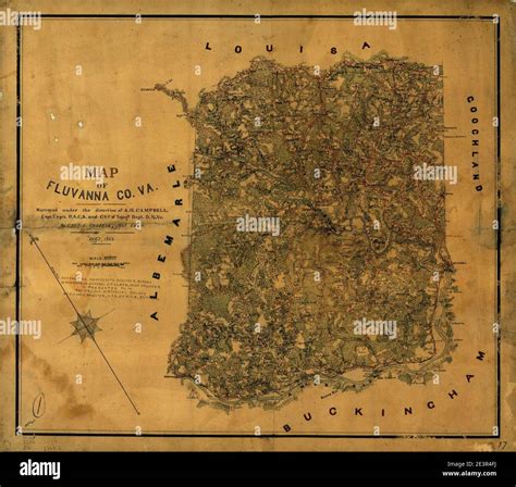 Fluvanna map hi-res stock photography and images - Alamy