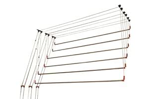 PullnDry Ceiling Individual Rails Cloth Drying Stand | Stainless Steel ...