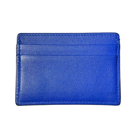 VERSACE blue leather card case | NOIR ONLINE