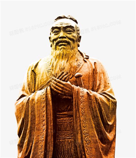 吉林文庙孔子雕塑高清图片下载_红动网