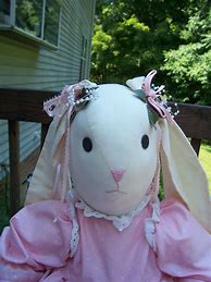 Image result for Antique Vintage Flat Stuffed Rabbit