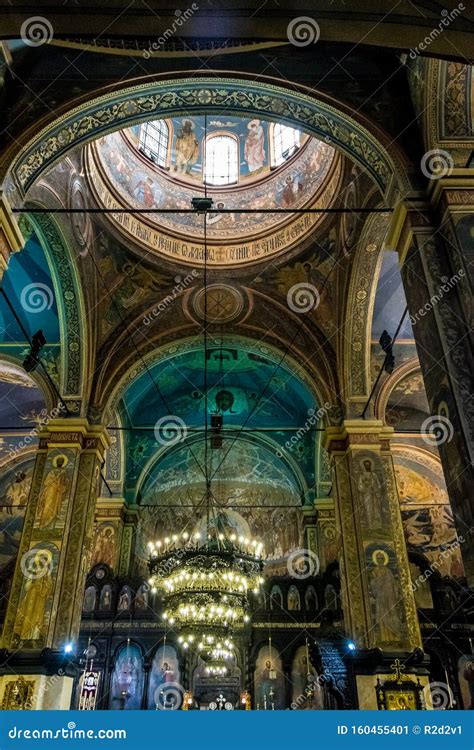 Under the Main Dome of Dormition of the Mother of God Cathedral in Varna, Bulgaria Editorial ...