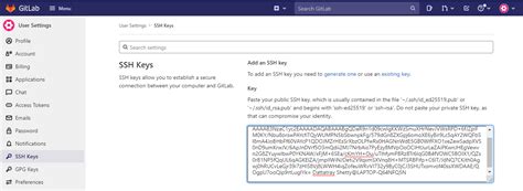Image result for GitLab Create SSH Key