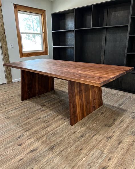 Black Walnut Dining Table - Johnson Company Woodworking : Johnson ...