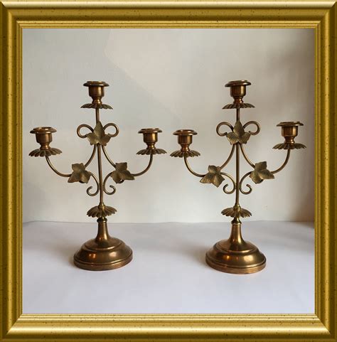 Antique Candle Holders Set at Oliver Howell-price blog