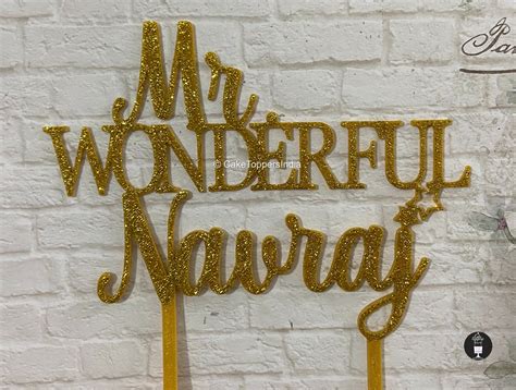 Personalized Name Cake Toppers – Cake Toppers India