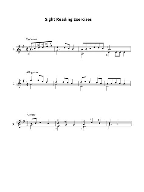 Image result for Sight Reading Exercises