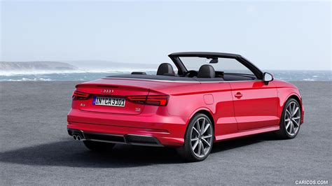 Audi A3 Cabriolet | 2017MY (Color: Misano Red) | Rear Three-Quarter