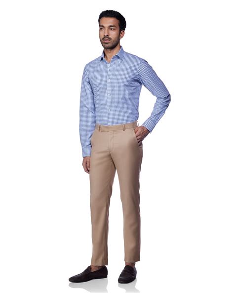 Cresta Blended Wool Dress Pants - Beige – Bombay Shirt Company