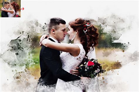 Photoshop Action - Brushstroke Bliss Wedding Photoshop Action