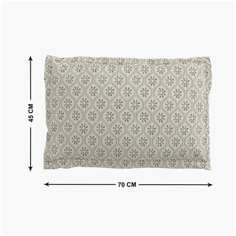 Buy Oxford Shell Set of 2 Printed Pillow Covers - 70x45cm from Home ...