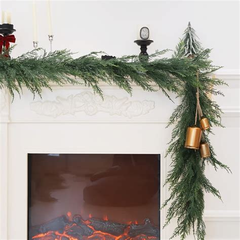 Amazon.com: 9FT Christmas Cedar Garland Full Real Touch Artificial ...