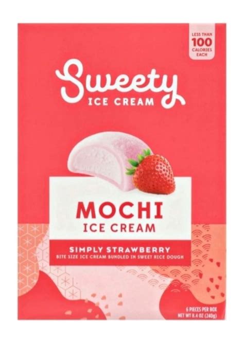 SWEETY Simply Strawberry Mochi Ice Cream - Howden Market