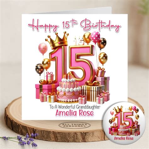 Happy 15th Birthday Card 15th Birthday Card – Kingfisher Cards