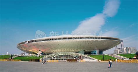 上海梅赛德斯奔驰文化中心4k移动延时 - 新片场素材