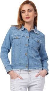 retrobella Full Sleeve Washed Women Denim Jacket - Buy retrobella Full ...