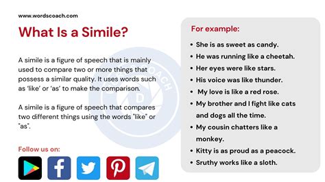 Image result for Similes Using Like