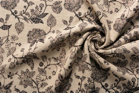 Bagru Block Print on 100% Linen Fabric – Linen and Linens