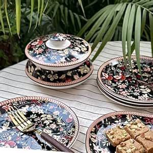 GOLDEN QUEEN'S Serving Bowl with Lid for Vegetables, Sabzi, Dal, Curry ...