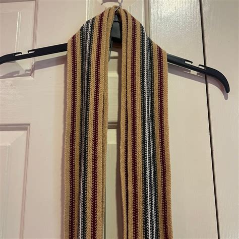 Burberry Lambswool Plaid Scarf Fringe Unisex Scarves