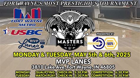 2025 Fort Wayne Metro USBC "MASTERS" Presented by RIDGE NAPA At MVP ...