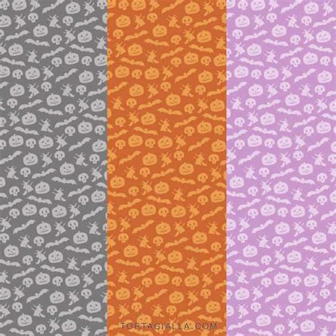 Free Printable Halloween Pattern Digital Papers - tortagialla