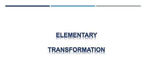 Image result for Elementary Transformation of Matrix