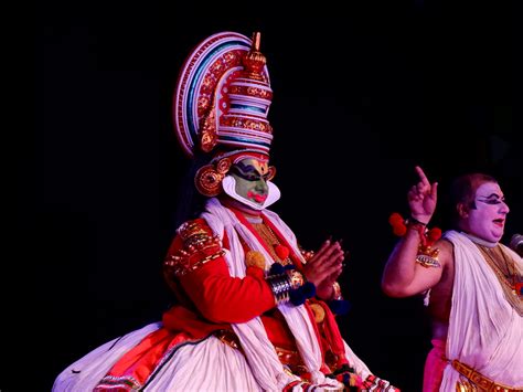 A Kathakali dance program was organized in the Rai Umanath Bali ...
