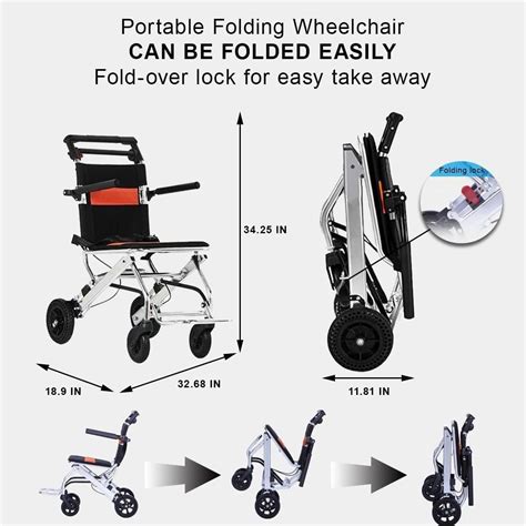 BALAMI Ultralight Folding Wheelchair Portable Aircraft India | Ubuy