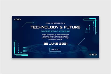 Technology and future banner template | Free Vector