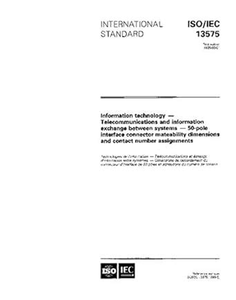 ISO/IEC 13575:1995, Information technology - Telecommunications and ...