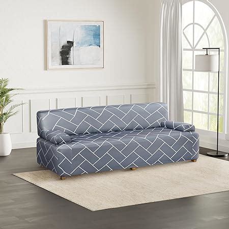 Amazon Brand - Solimo Polyester Stretchable Printed Geometrical Sofa ...