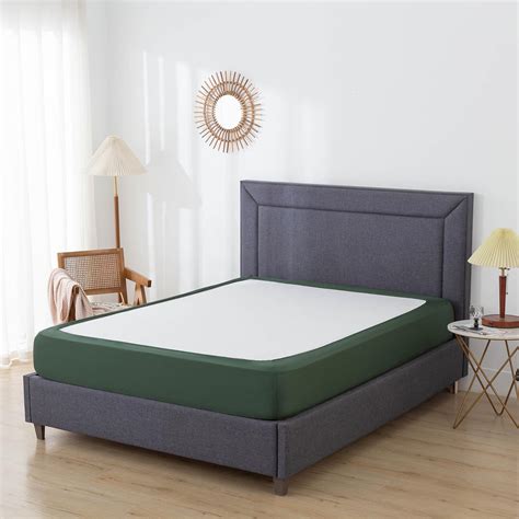 Amazon.com: Box Spring Cover King Size - Elastic Wrap Around 4 Sides ...