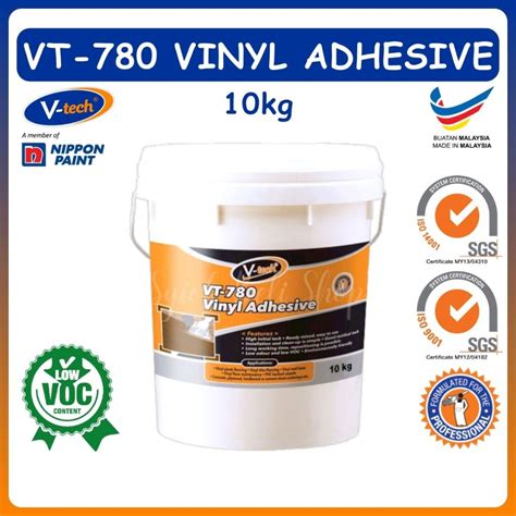 Vtech VT-780 5KG/10KG Vinyl Adhesive Sealant Flooring Glue Gam Lantai ...