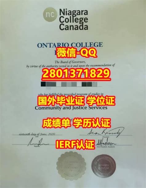 #专业办理国外文凭Niagara学位证