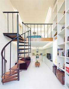 Stylish Loft Apartment With Spiral Staircase by Compact Loft Apartment With Spiral Staircase Idesignarch Stylish Loft Apartment With Spiral Staircase