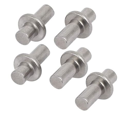 LNIEGE 5PCS Silver 304 Stainless Steel Cabinet Round Shelf Holder ...